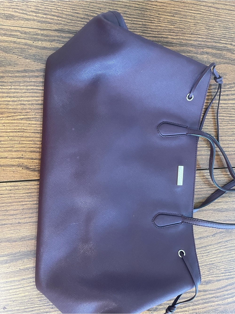 Classic Structured Tote in Deep Plum Kate Spade